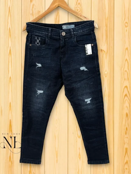 Dark Grey Funky Jeans | Distressed Style | Urban Streetwear