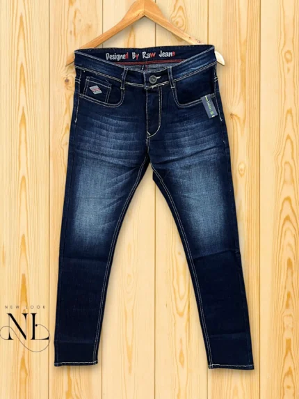 Basic Deep Blue Ankle Jeans | Slim Fit | Cropped Denim