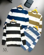 Stylish Stripe Full Tshirt For Men