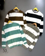 Stylish Stripe Full Tshirt For Men