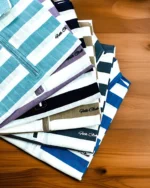 Stripe Half Polo T-Shirt for Men | Premium Imported