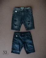 Dark Grey Denim Shorts for Men | Sleek & Versatile