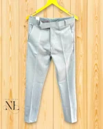 Stylish Light Grey Formal Pants - Premium Cotton Office Wear