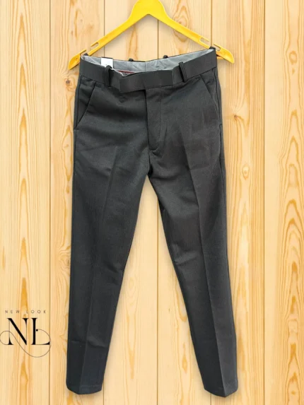 Trendy Dark Grey Formal Pants - Modern Office Wear
