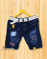 Navy Blue Denim Shorts for Men | Classic & Comfortable
