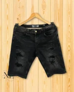 Dark Grey Denim Shorts for Men | Sleek & Versatile