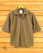 Oversize Cream Plain Shirt for Men | Minimalist & Versatile