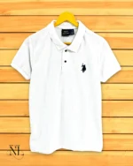Stylish Plain White Polo T-Shirt for Men | Classic & Versatile