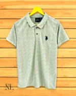 Plain Lite Green Polo T-Shirt for Men | Fresh & Trendy