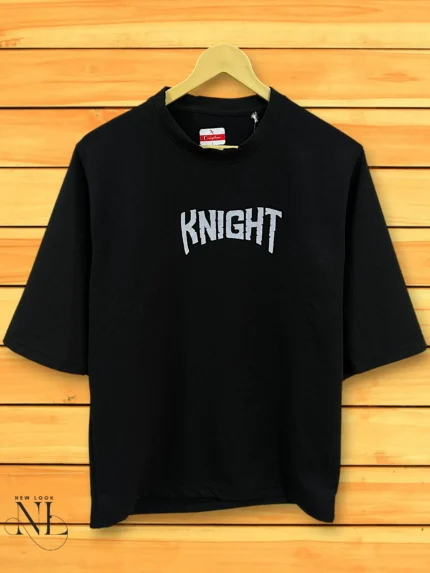 Streetwear Trendy Black Printed Oversize T-Shirt Urban