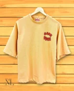 Trendy Oversize Orange Printed T-Shirt Unisex Streetwear