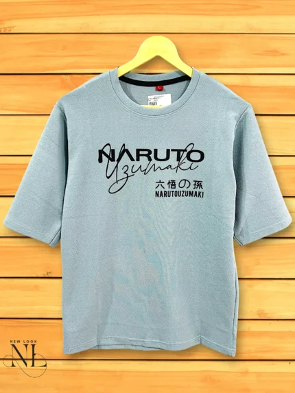 Lite Grey Printed Oversize T-Shirt Premium Quality