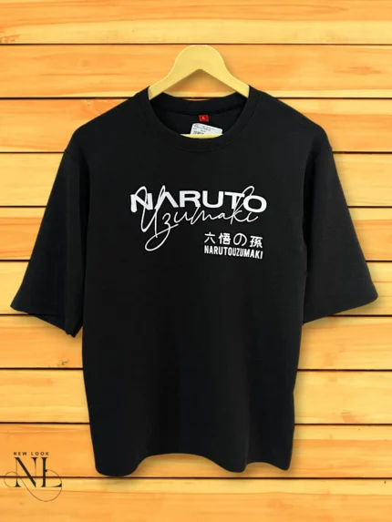 Stylish Print Black Printed Oversize T-Shirt Trendy Streetwear