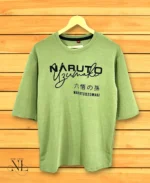 Style Lite Green Printed Oversize T-Shirt Trendy Street