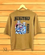Streetwear Style Yellow Printed Oversize T-Shirt For Men Bold