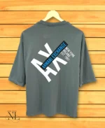 Best Classic Dark Grey Oversize Printed T-Shirt Premium