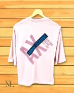 Best Stylish Lite Pink Printed Oversize T-Shirt Soft Streetwear Style