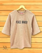 Trendy Best Cream Printed Oversize T-Shirt Trendy Streetwear