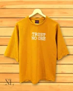 Imported Yellow Printed Oversize T-Shirt Premium Quality
