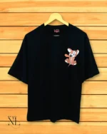 Classic Best Black Printed Oversize T-Shirt Premium Streetwear