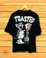 Classic Best Black Printed Oversize T-Shirt Premium Streetwear