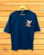 Classic Best Royal Blue Printed Oversize T-Shirt Premium Imported