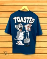 Classic Best Royal Blue Printed Oversize T-Shirt Premium Imported