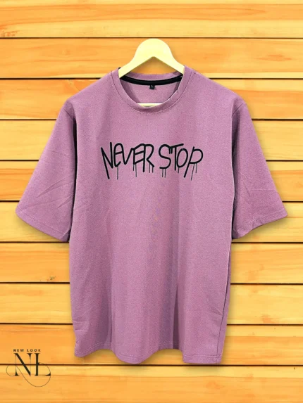 Imported Lite Purple Oversize T-Shirt Soft Streetwear Style