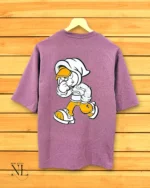 Imported Lite Purple Oversize T-Shirt Soft Streetwear Style