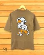 Imported Dark Cream Printed Oversize T-Shirt Premium Streetwear