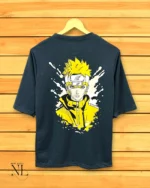 Stylish Classic Printed Oversize Dark Grey T-Shirt for Men – Premium