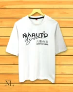 Trendy White Printed Oversize T-Shirt for Men Premium