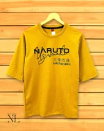 Premium Yellow Printed Oversize T-Shirt Trendy Streetwear
