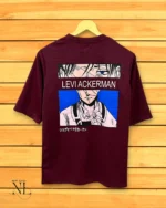 Trendy Wine Printed Oversize T-Shirt for Men Trendy Streetwear