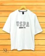 Trendy Streetwear White Oversized Printed T-Shirt Premium Cotton