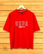 Premium Red Printed Oversized T-Shirt for Men