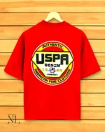 Premium Red Printed Oversized T-Shirt for Men
