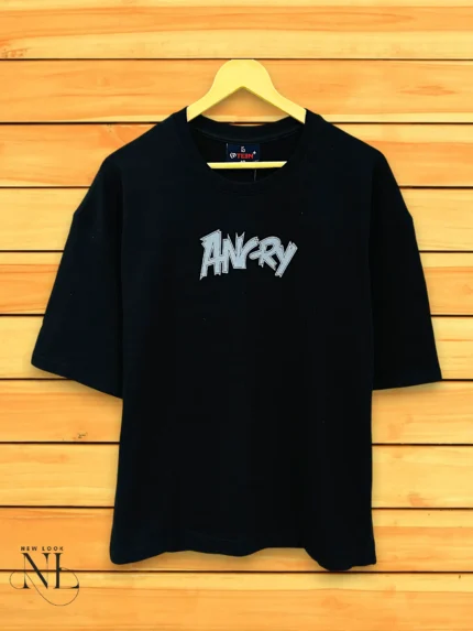Premium Stylish Black Oversized T-Shirt with Back Print