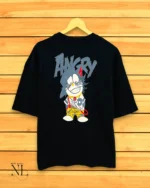 Premium Stylish Black Oversized T-Shirt with Back Print