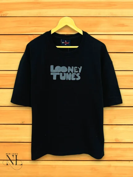 Imported Black Oversized Printed T-Shirt Premium Quality