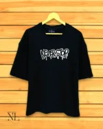 Premium Black Printed Oversized T-Shirt 240 GSM Classic