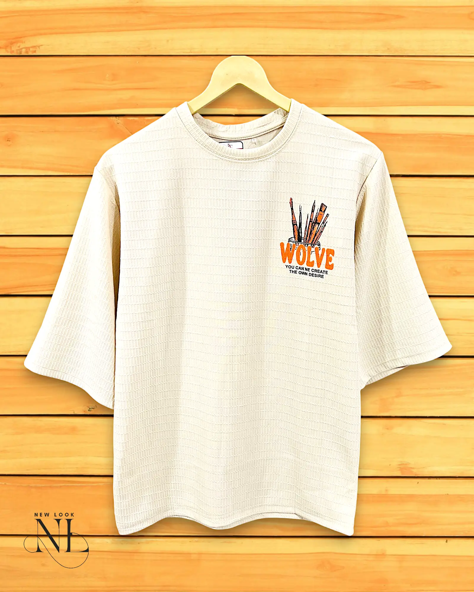 Best Premium Cream Back Print T-Shirt Premium Trendy Best Premium Cream Back Print T-Shirt Premium Trendy