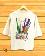 Best Premium Cream Back Print T-Shirt Premium Trendy