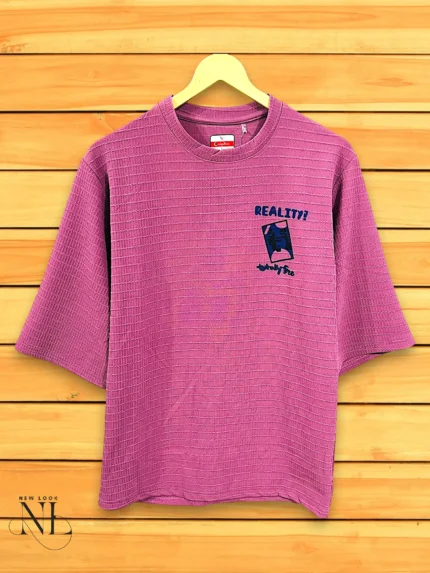 Best Premium Pink Back Print Oversized T-Shirt Premium Imported