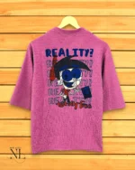 Best Premium Pink Back Print Oversized T-Shirt Premium Imported