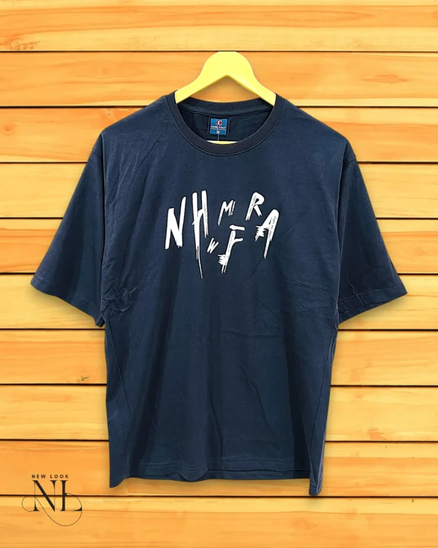 Best Trendy Dark Grey Printed Oversized T-Shirt for Men Premium