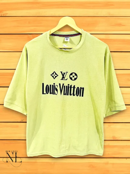 Best Premium Lite Yellow Back Print T-Shirt Oversized Fit