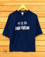 Classic Navy Blue Back Print T-Shirt Oversized Premium Fit