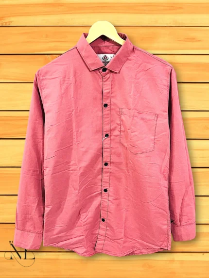 Formal Wear Peach Satin Shirt for Men Wedding Collection