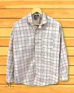 Cream Checks Shirt for Men Premium Office & Casual Wear